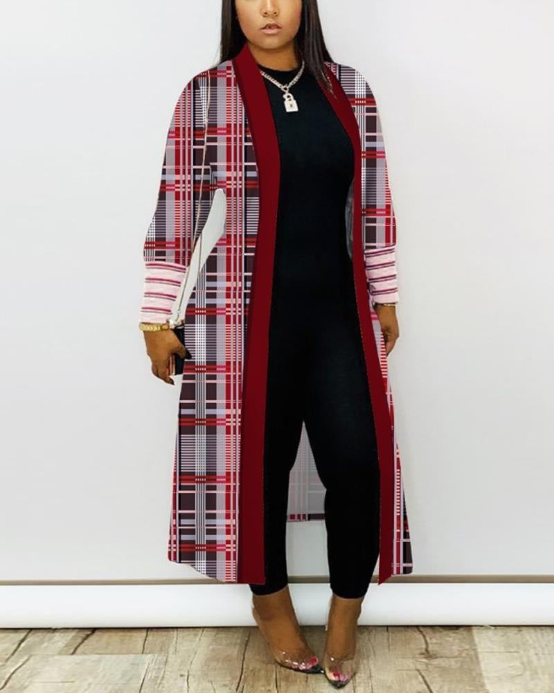 Long Sleeve Splicing Coat Women's Clothing