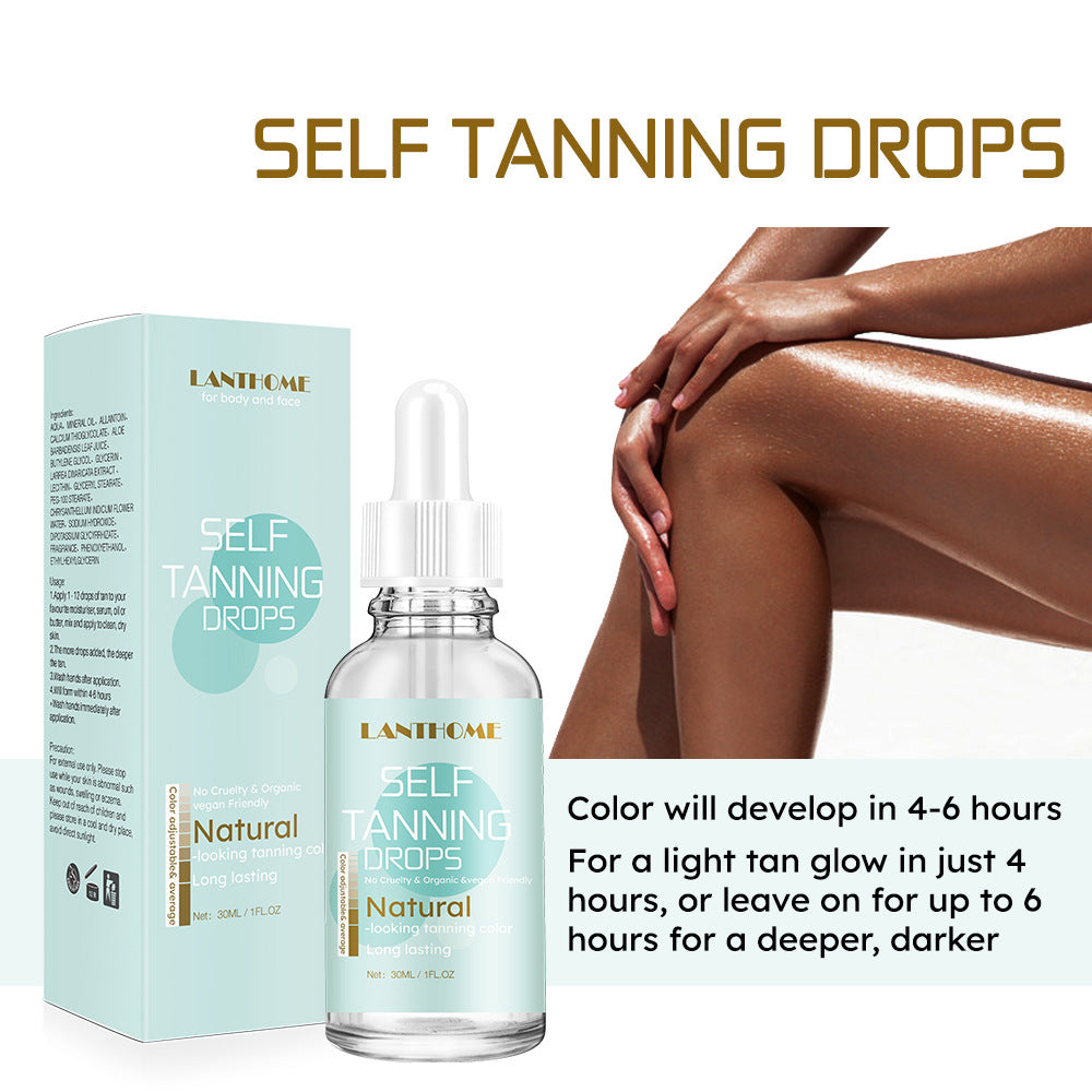 The Black Oil 30ml Sunless Wheat Color Body Lotion Nährende Feuchtigkeitsspendende Bräunungscreme
