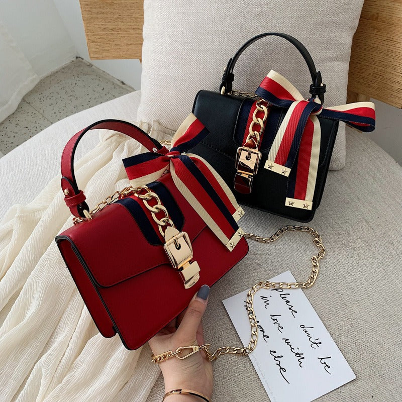 Modische Handtasche, neue trendige Schals, koreanische Version einer Umhängetasche, Umhängetasche mit Kette für Damen