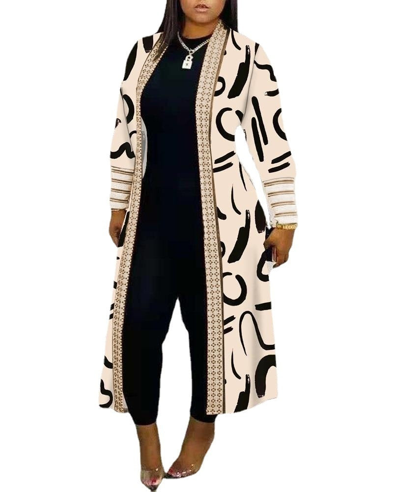 Long Sleeve Splicing Coat Women's Clothing