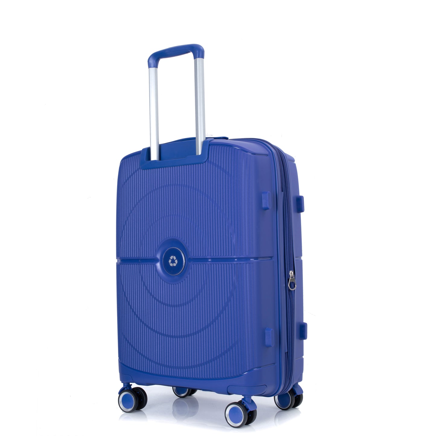 Erweiterbarer Hartschalenkoffer mit Doppel-Spinner-Rädern, PP-Gepäcksets, leicht, langlebig, 3-teiliges Set (20/24/28), Marineblau