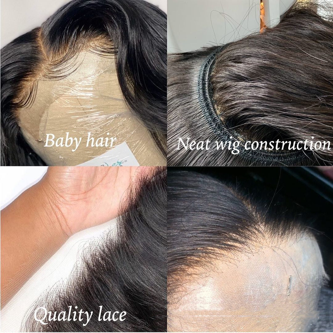 Body Wave Echthaar Lace Front Perücken