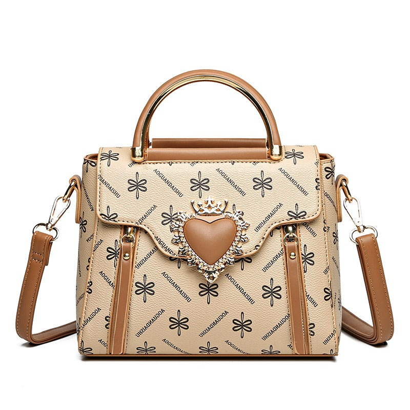 Neue All-Match-Print-Nischendesign-Handtasche, modische Mini-Umhängetasche für Damen