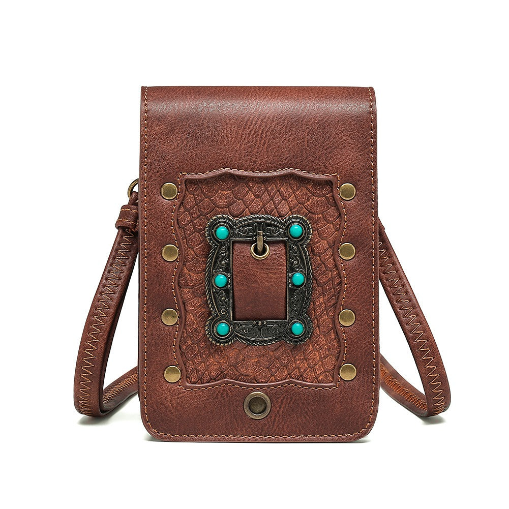 Neu Tasche Frauen Punk Frauen Eine Schulter Schräge Straddle Tasche MINI Kleine Quadratische Tasche